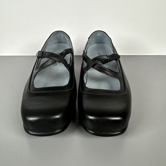Aravon‎ Evelyn WOE03BK Black Leather Mary Jane Shoes Size 6.5 EE - Picture 2 of 12